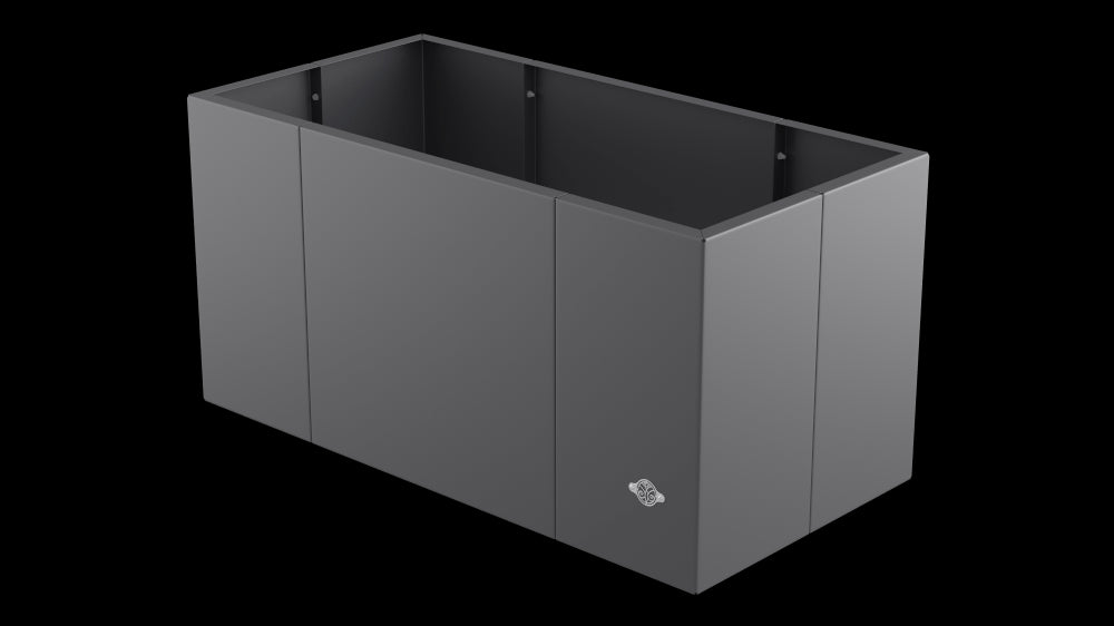 Pflanzkübel Hochbeet Vernazza 40x80 pulverbeschichtet Anthrazit