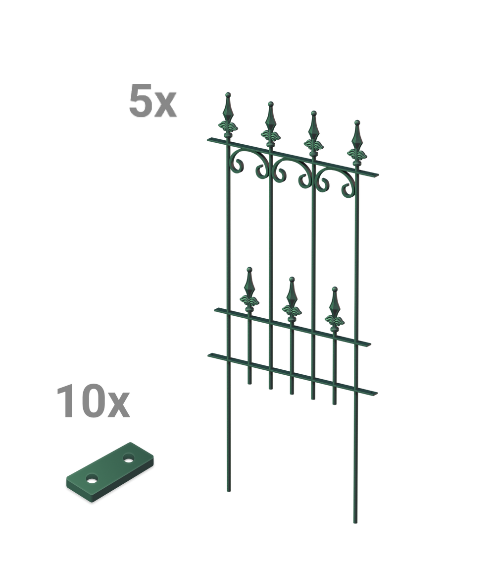 Steckzaun Lucca im Set Steckzaun Lucca im Set
