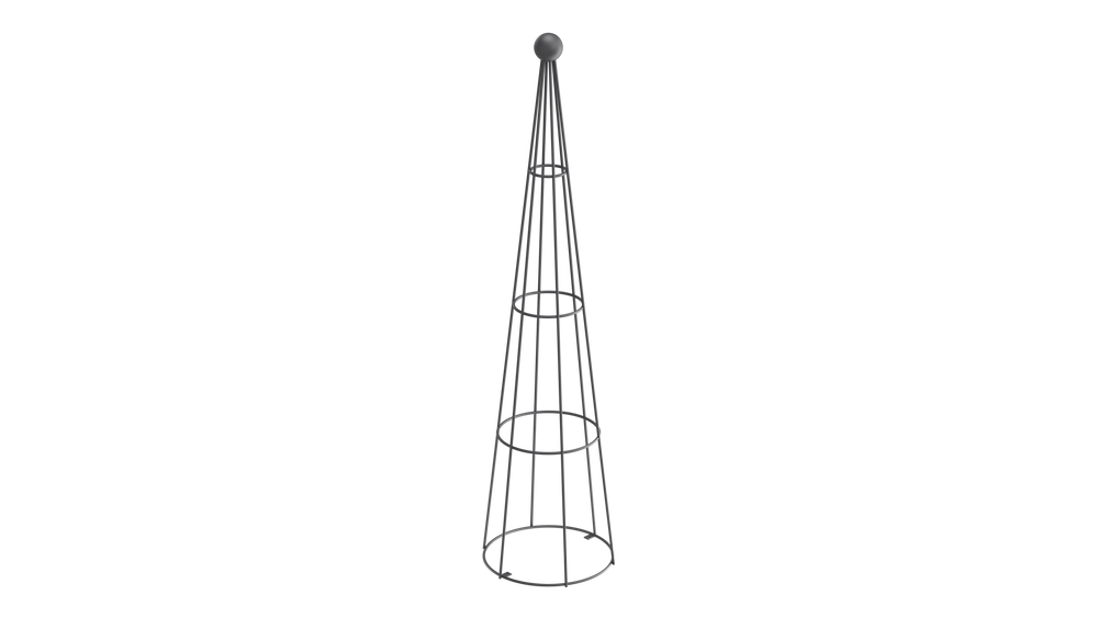 Obelisk Enna in pulverbeschichtet Anthrazit als 3D-Modell Obelisk Enna in pulverbeschichtet Anthrazit als 3D-Modell