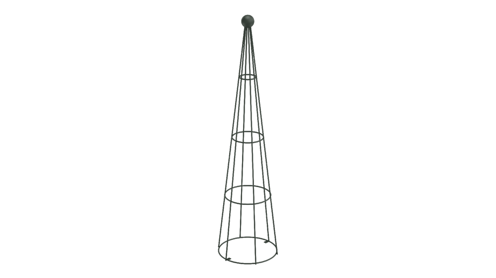 Obelisk Enna in pulverbeschichtet Sonderfarbe RAL 6009 Tannengrün als 3D-Modell Obelisk Enna in pulverbeschichtet Sonderfarbe RAL 6009 Tannengrün als 3D-Modell