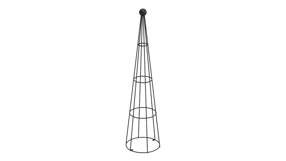 Obelisk Enna in pulverbeschichtet Sonderfarbe RAL 9005 Tiefschwarz als 3D-Modell Obelisk Enna in pulverbeschichtet Sonderfarbe RAL 9005 Tiefschwarz als 3D-Modell