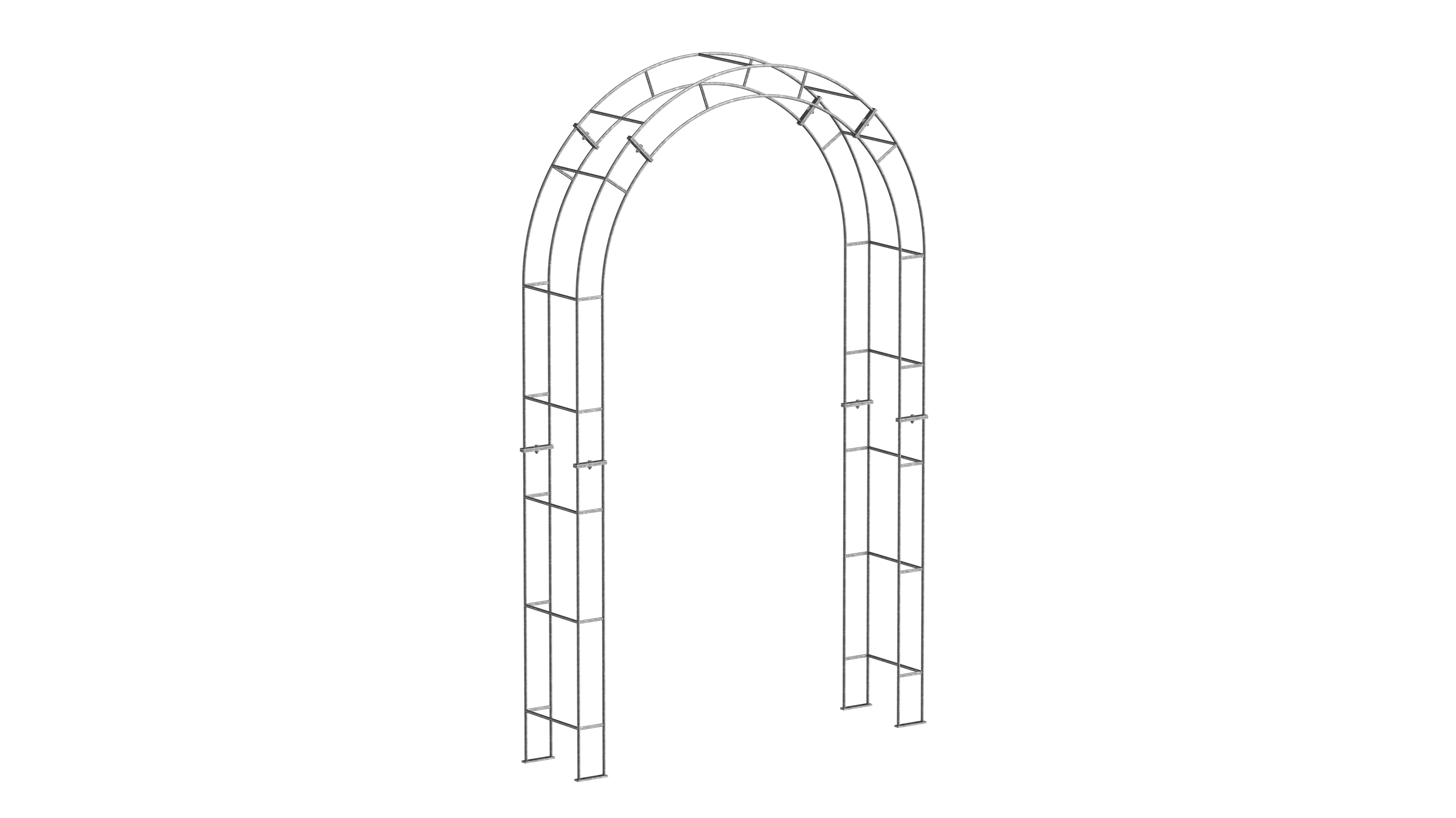 Rosenbogen Cremona als 3D-Modell | Feuerverzinkt