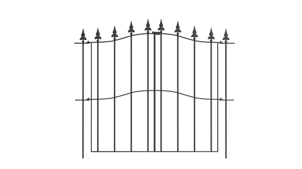 Pulverbeschichtet RAL 9005 Tiefschwarz