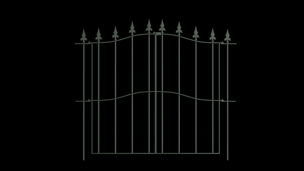 Pulverbeschichtet RAL 6009 Tannengrün