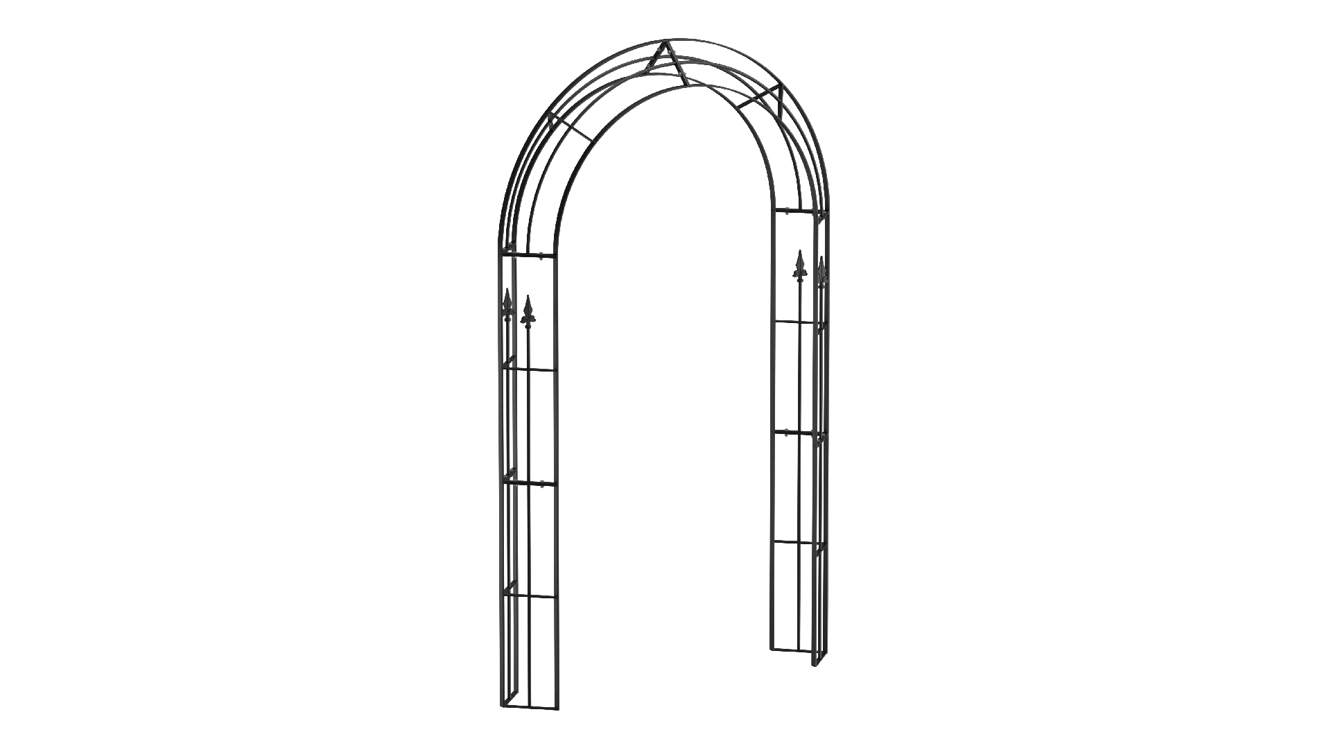 Pulverbeschichtet RAL 9005 Tiefschwarz