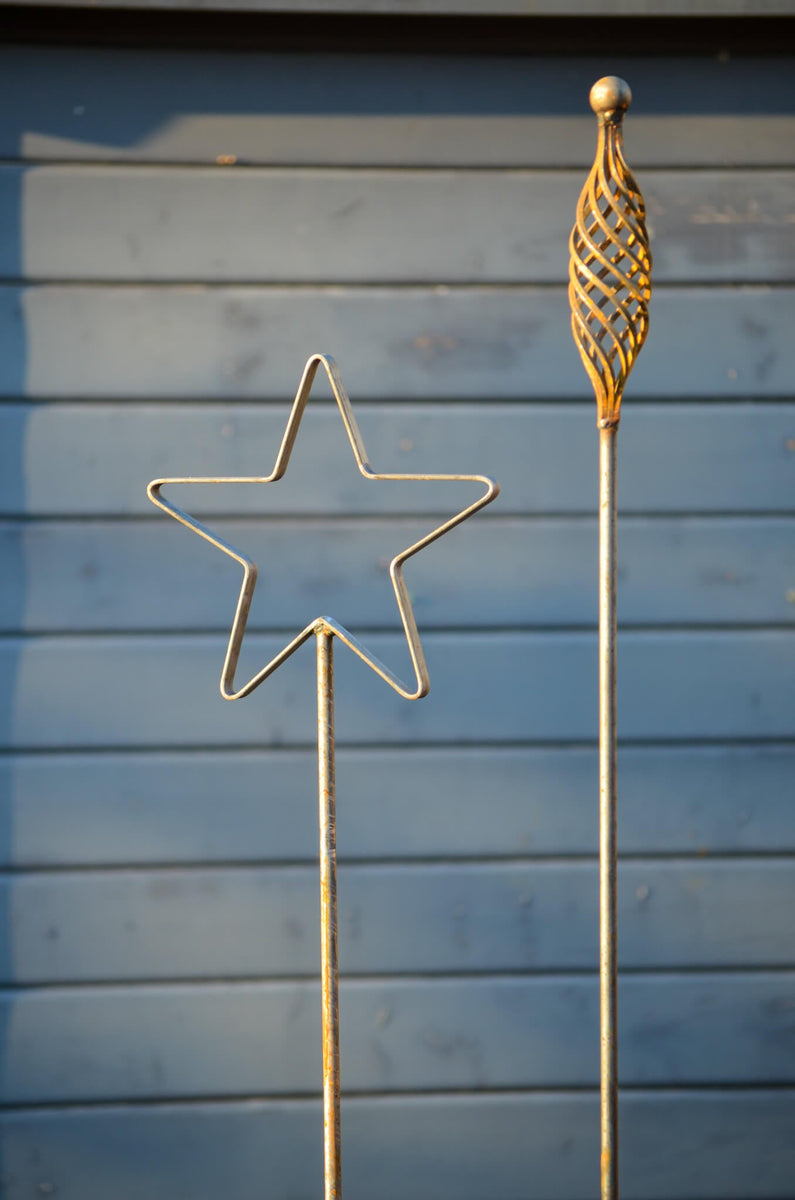 Gartenstecker Schneckenpilz Metall - Dekorative Figuren Für Garten, Rasen & Außenbereich